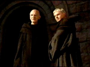 Brother Cadfael and Father Abbot discuss Lilwin's fate